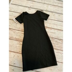 Cheryl Kids Creations Girls Black Short Sleeve Sheath Dress Size S 7/8 NWT